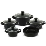 Jogo De Panelas De Cerâmica Ceraflame Duo (Smart) 5 peças - Preto