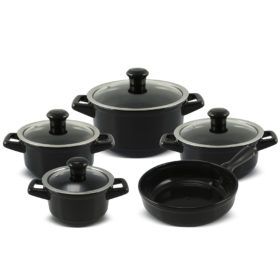 Jogo De Panelas De Cerâmica Ceraflame Duo (Smart) 5 peças - Preto