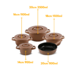 Jogo De Panelas De Cerâmica Ceraflame Duo+ (Smart) 5 peças - Cobre - Imagem 8