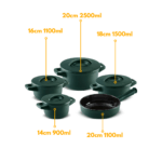 Jogo De Panelas De Cerâmica Ceraflame Duo+ (Smart) 5 peças - Matte - Imagem 8