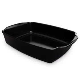 Assadeira Gusto Ceraflame Retangular  31x24x7,5cm 3500ml - Preto