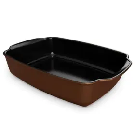 Assadeira Gusto Ceraflame Retangular  31x24x7,5cm 3500ml - Cobre