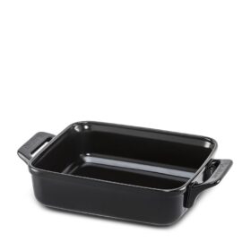 Assadeira Clear Ceraflame  Retangular 25x22cm com Alça 2000ml - Preto