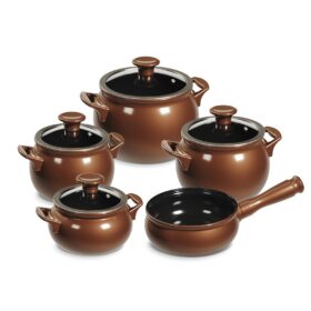 Jogo De Panelas De Cerâmica Ceraflame New Premiere (Joy) 5 peças - Cobre - Imagem 5