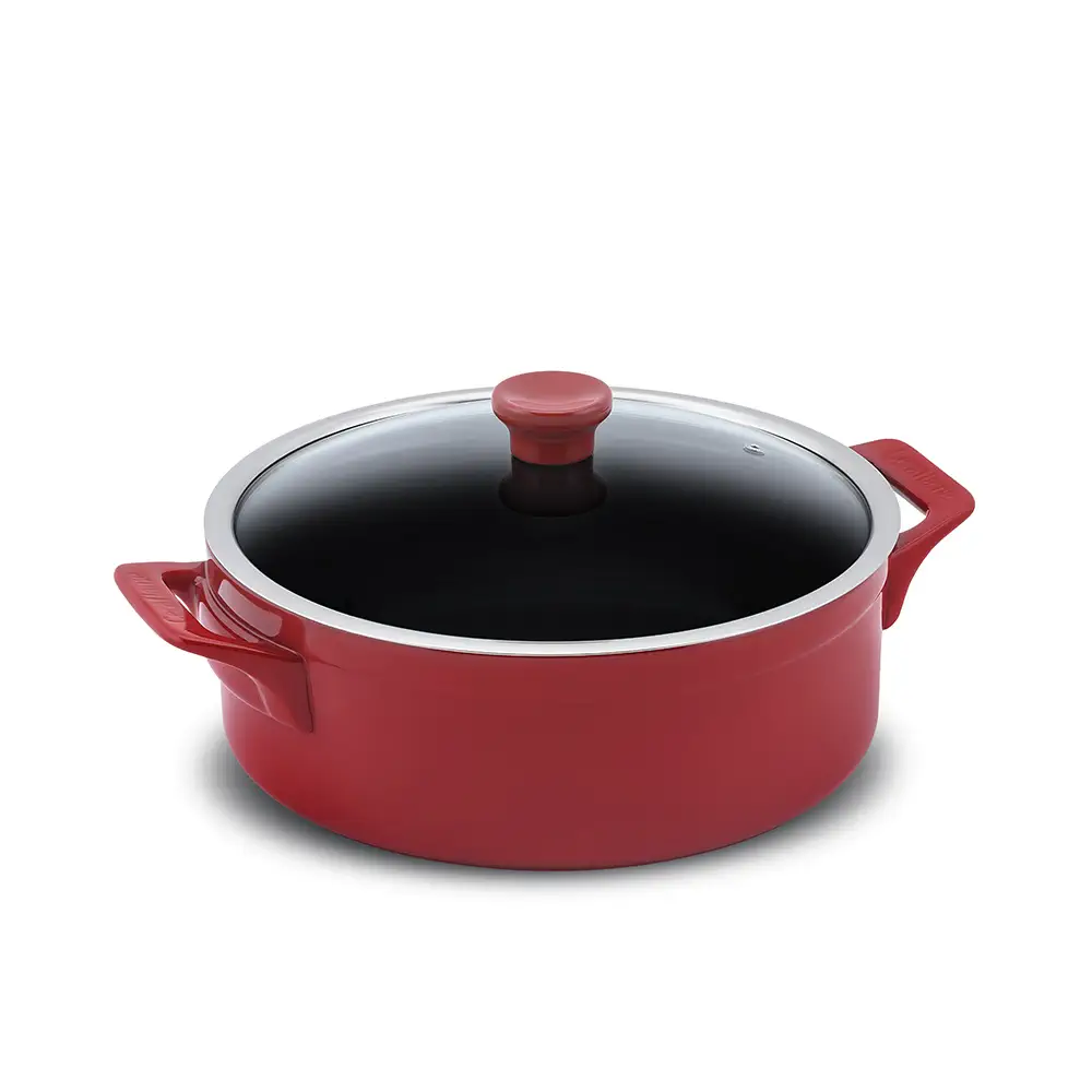 0ee34113d7b2596c2c22469b4c218578.webp Risoteira Ceraflame Clear 28cm 4500ML Pomodoro (Indução) - Imagem 1