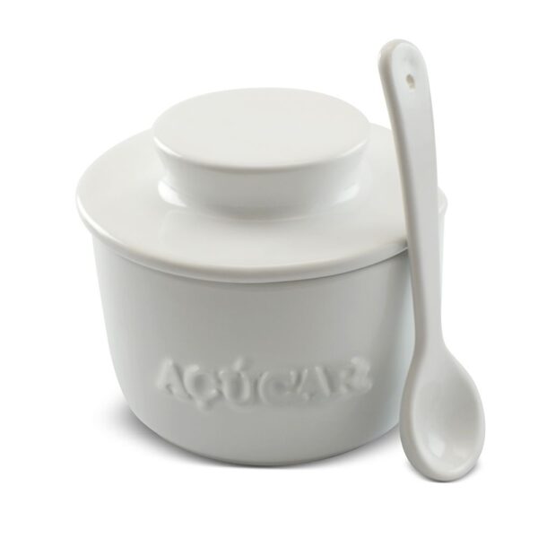 - ACUCAREIRO COM COLHER BRANCO