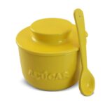 Açucareiro 350G com colher - Amarelo