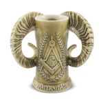 Caneco 600ml (Maçonaria-Bode) - Areia - Imagem 3