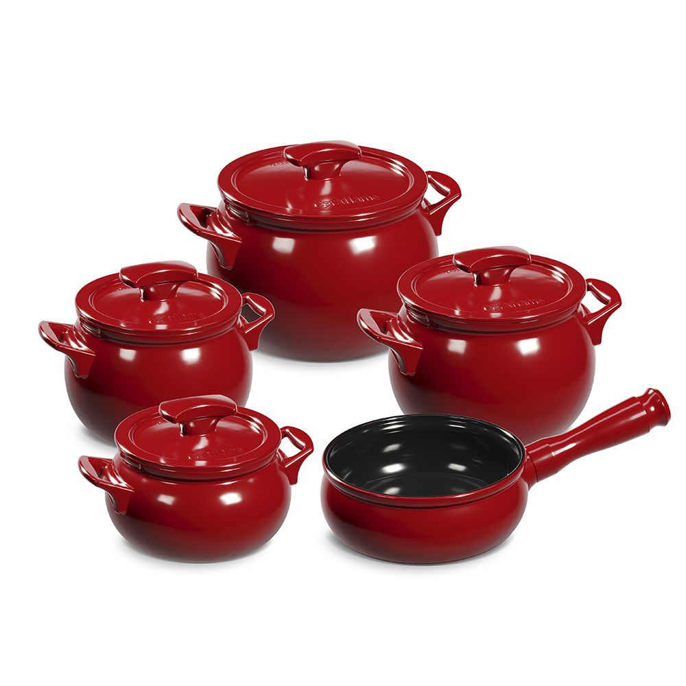 Jogo De Panelas De Cerâmica Ceraflame New Premiere+ (Joy) 5 peças - Pomodoro