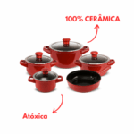 Jogo De Panelas De Cerâmica Ceraflame Duo (Smart) 5 peças - Pomodoro - Imagem 9