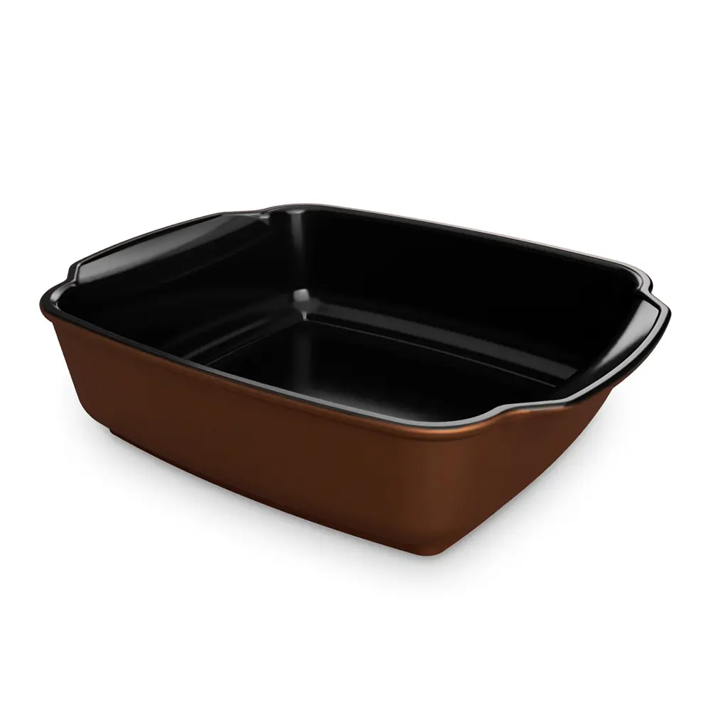 A5709-ASSADEIRA-GUSTO-24X22CM-2000ML-COBRE Assadeira Gusto Ceraflame Retangular 24x22x7cm 2000ml - Cobre - Imagem 1