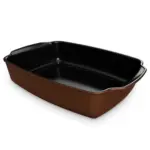 Assadeira Gusto Ceraflame Retangular 31x24x7,5cm 3500ml - Cobre