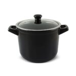 Caçarola Ceraflame Alta Duo 24cm 7 Litros - Preto