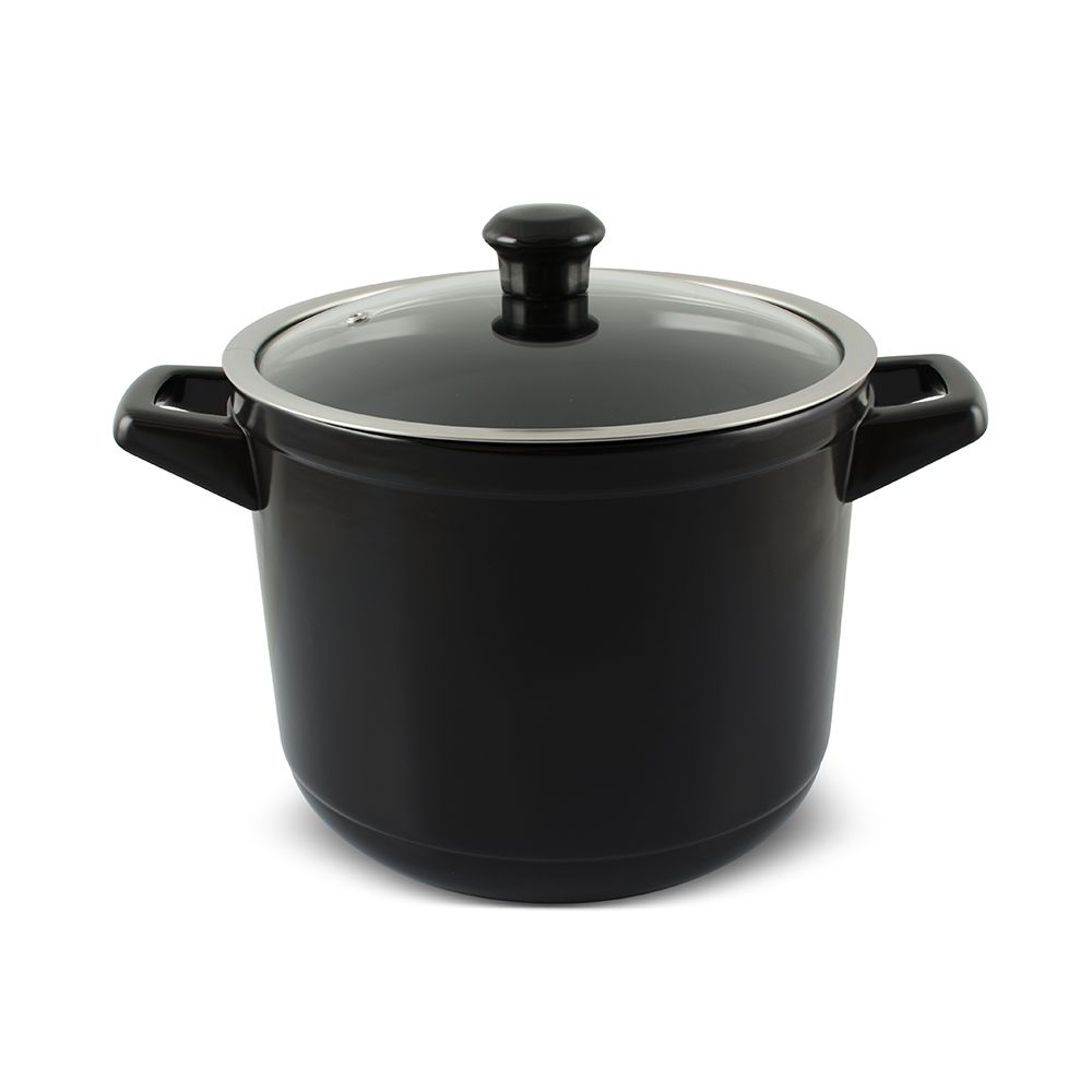 Caçarola Ceraflame Alta Duo 24cm 7 Litros - Preto