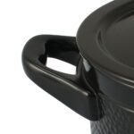 Jogo De Panelas De Cerâmica Ceraflame Martelado+ 5 Pcs Preto - Imagem 3