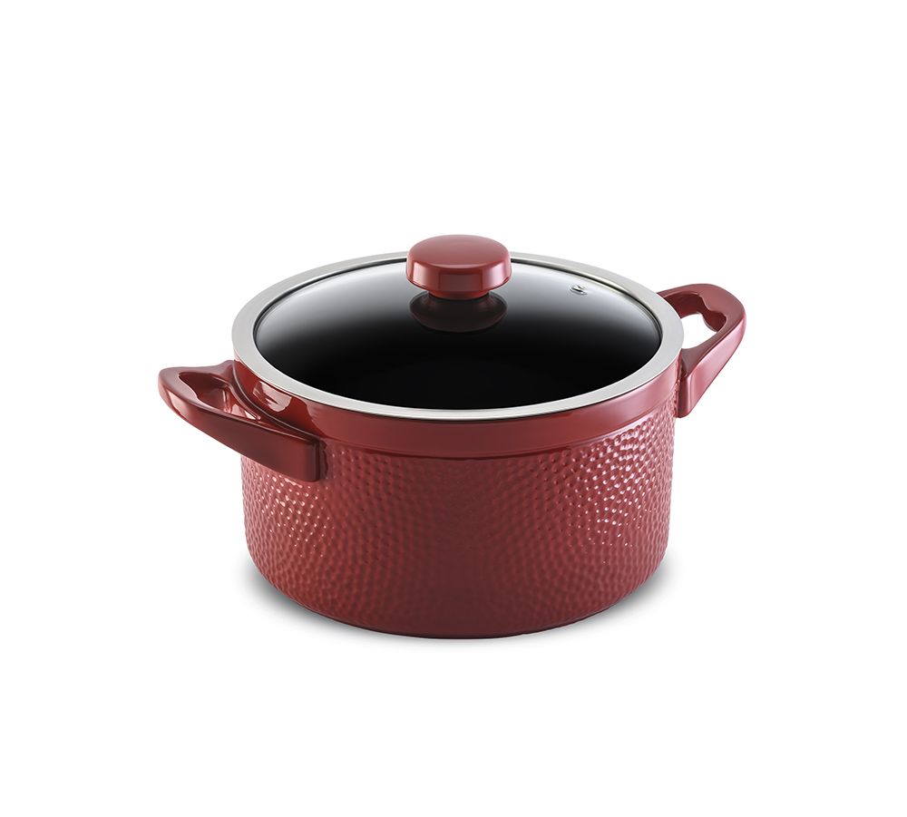 Caçarola/Panelão Ceraflame Martelada 28cm 9500ML - Pomodoro (Glass)