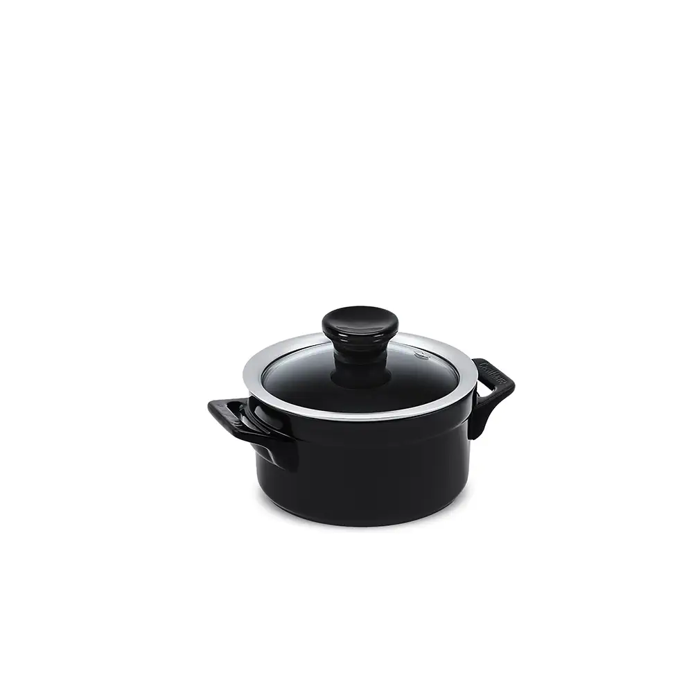 Caçarola Ceraflame Clear 14cm 900ML Preto (Indução)