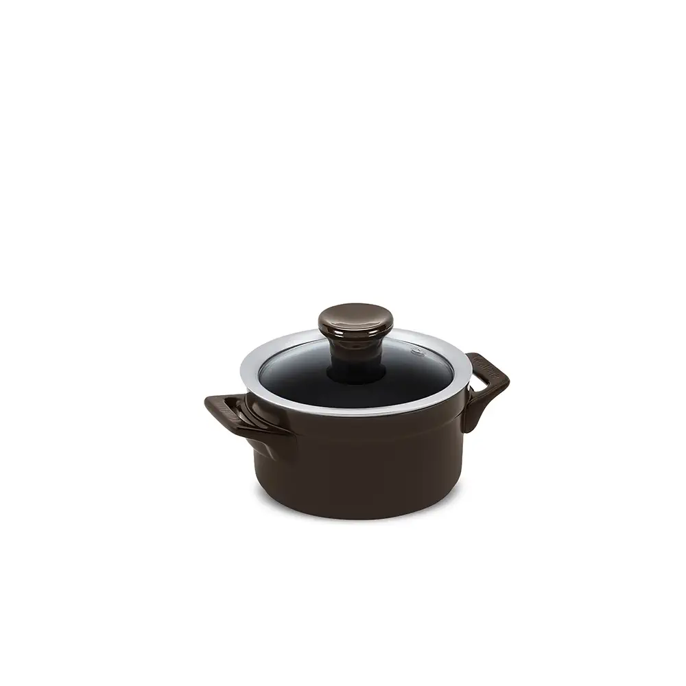 Caçarola Ceraflame Clear 14cm 900ML Chocolate (Indução)
