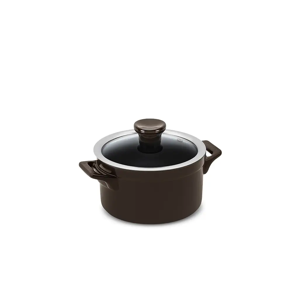 Caçarola Ceraflame Clear 16cm 1500ML Chocolate (Indução)