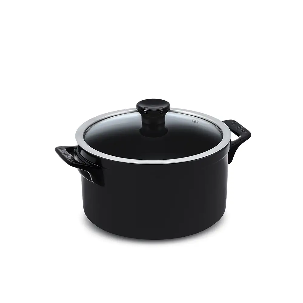 Caçarola Ceraflame Clear 20cm 3000ML Preto (Indução)