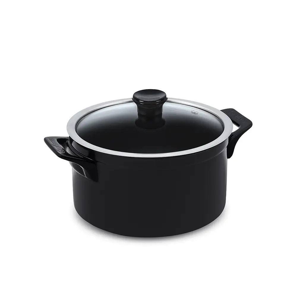 Caçarola Ceraflame Clear 22cm 4000ML Preto (Indução)