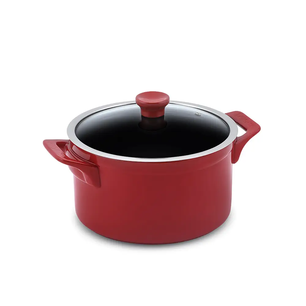 C18637646-CACAROLA-CLEAR-24CM-5000ML-POMODORO Caçarola Ceraflame Clear 24cm 5000ML Pomodoro (Indução) - Imagem 1