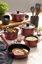 Jogo De Panelas De Cerâmica Ceraflame Clear 5 Pcs - Rose Gold - Imagem 7