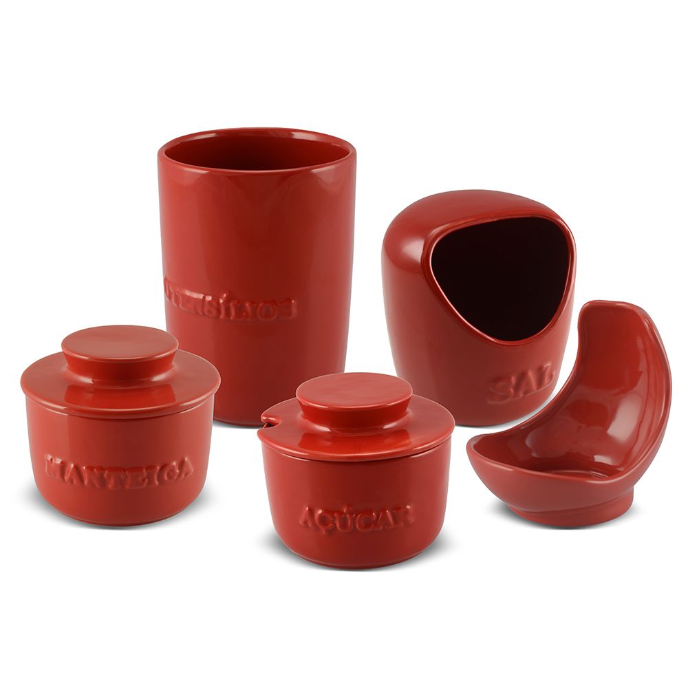 Conjunto Ceraflame Gourmet - Vermelho
