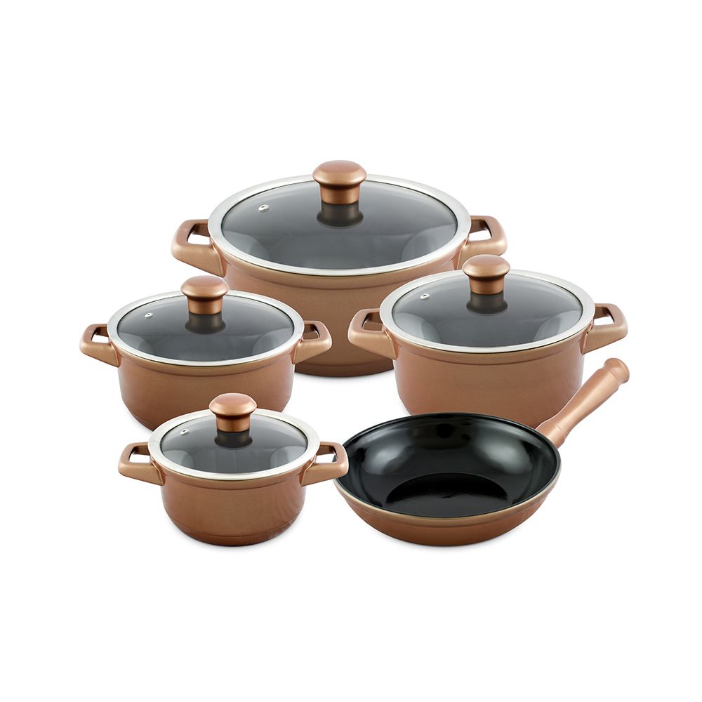 Jogo De Panelas De Cerâmica Ceraflame Duo 5 Peças - Cobre