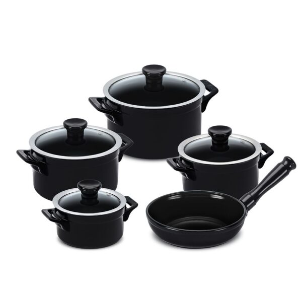 CONJUNTO CLEAR 5 PCS - PRETO