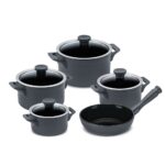 CONJUNTO CLEAR 5 PCS - GRAFITE