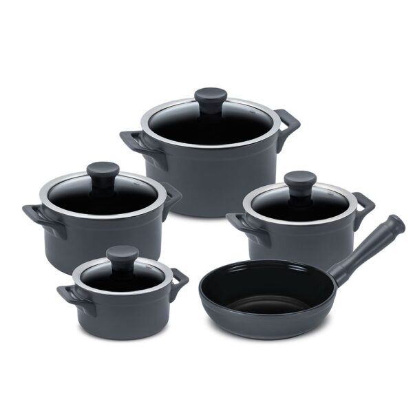 CONJUNTO CLEAR 5 PCS - GRAFITE