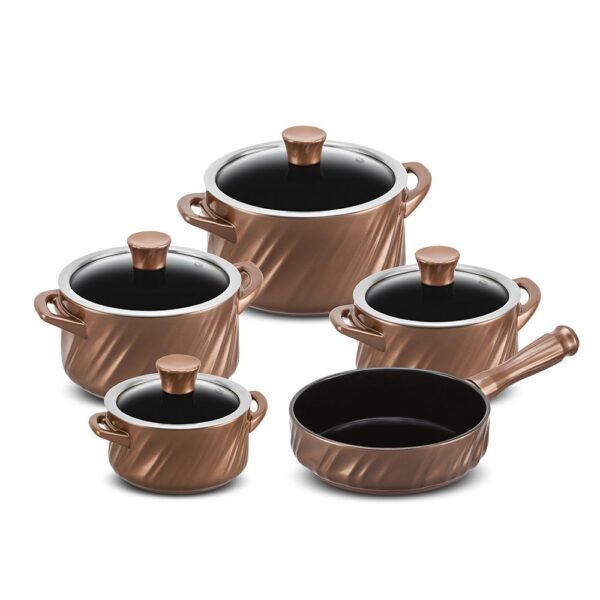 CONJUNTO TWIST 5 PCS INDUCAO - COBRE