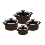 CONJUNTO CLEAR 4 PCS - CHOCOLATE