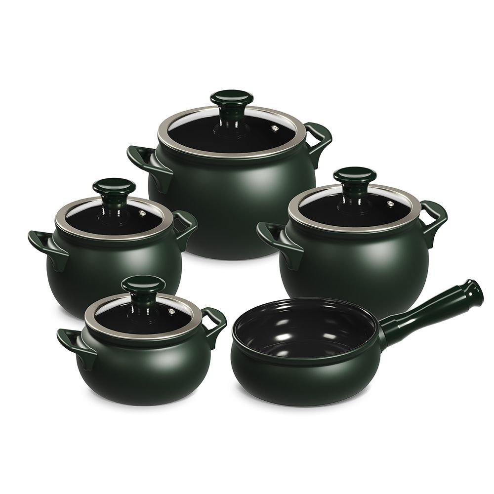 c3ebedf9f3ae02eb7d10fd621fc31e55.jpg Jogo De Panelas De Cerâmica Ceraflame New Premiere (Joy) 5 peças - Matte - Imagem 1