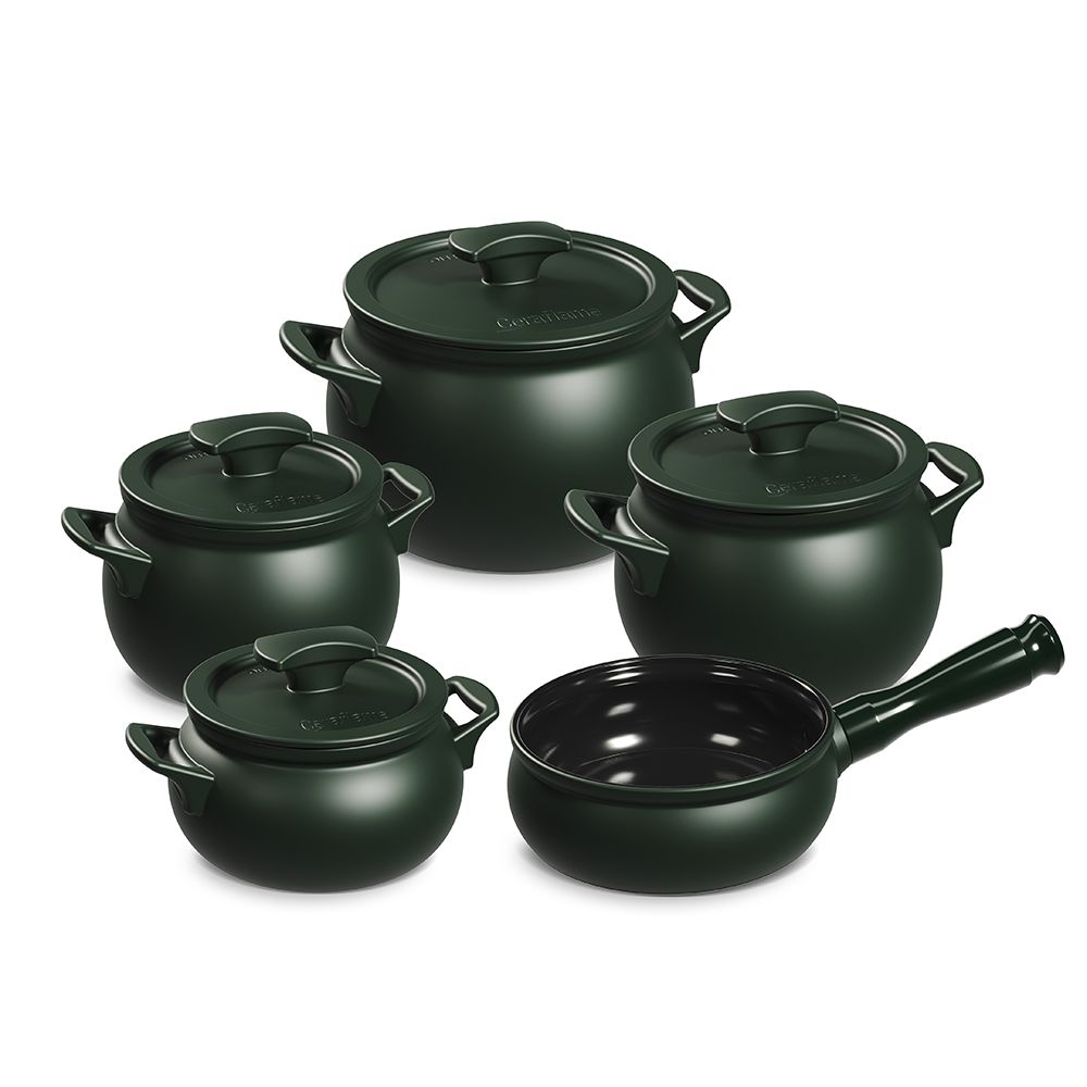 Jogo De Panelas De Cerâmica Ceraflame New Premiere+ (Joy) 5 peças - Matte