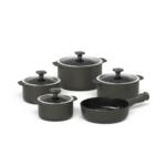 Jogo de Panelas Ceraflame Slim 5 Peças - Onyx Gray