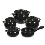 Jogo De Panelas De Cerâmica Ceraflame New Premiere+ (Joy) 5 peças - Preto