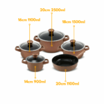 Jogo De Panelas De Cerâmica Ceraflame Duo (Smart) 5 peças - Cobre - Imagem 8