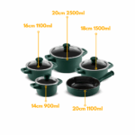 Jogo De Panelas De Cerâmica Ceraflame Duo (Smart) 5 peças - Matte - Imagem 8