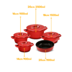 Jogo De Panelas De Cerâmica Ceraflame Duo+ (Smart) 5 peças - Pomodoro - Imagem 8