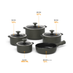 Jogo de Panelas Ceraflame Slim 5 Peças - Onyx Gray - Imagem 2