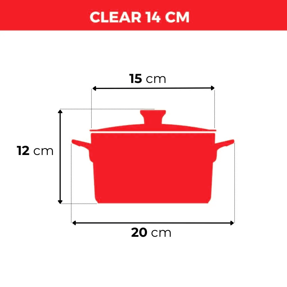 Jogo De Panelas De Cerâmica Ceraflame Clear 5 Pcs - Pomodoro - Imagem 3