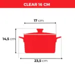 Jogo De Panelas De Cerâmica Ceraflame Clear 5 Pcs - Pomodoro - Imagem 4