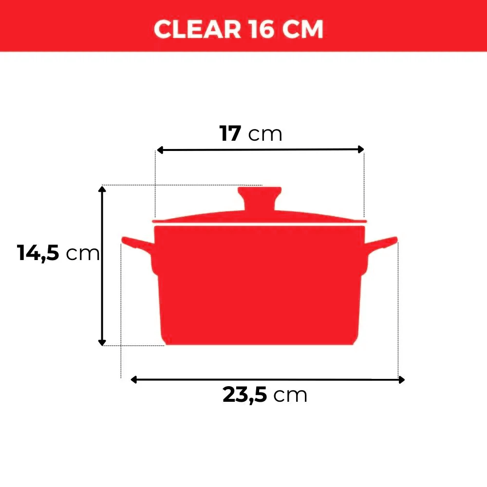 Jogo De Panelas De Cerâmica Ceraflame Clear 5 Pcs - Pomodoro - Imagem 4