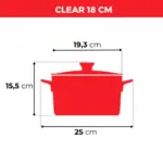 Jogo De Panelas De Cerâmica Ceraflame Clear 5 Pcs - Pomodoro - Imagem 5