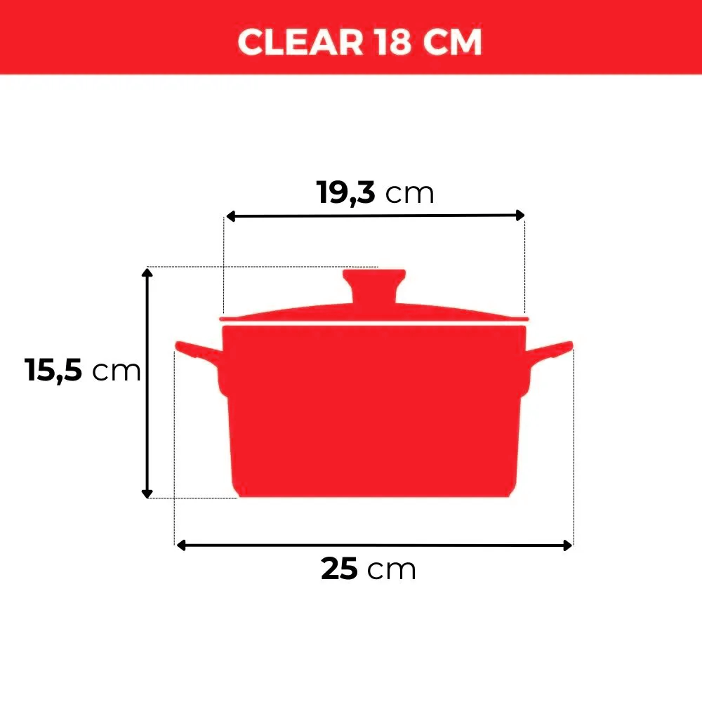Jogo De Panelas De Cerâmica Ceraflame Clear 5 Pcs - Pomodoro - Imagem 5