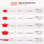 Jogo De Panelas De Cerâmica Ceraflame Duo (Smart) 5 peças - Matte - Imagem 2