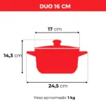 Jogo De Panelas De Cerâmica Ceraflame Duo (Smart) 5 peças - Matte - Imagem 4