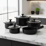 Jogo de Panelas Ceraflame Slim 5 Peças - Preto - Imagem 3